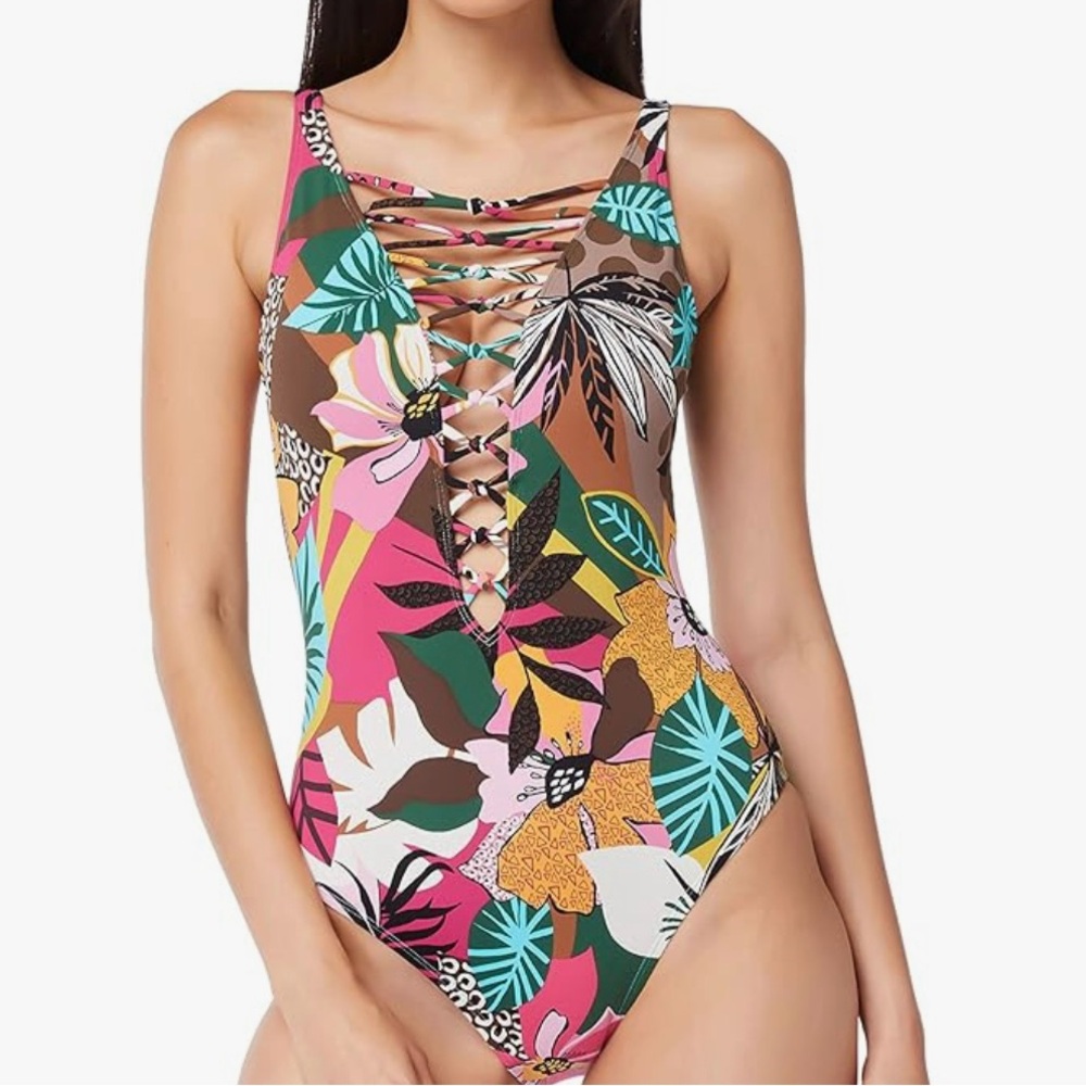 Bleu/Rod Beattie One Piece Swimsuit
